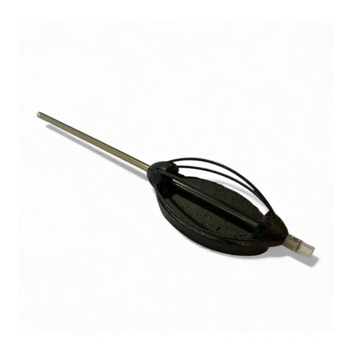 Varga's River Distance Feeder 50g, fekete, szinterezett horgász erőkosár erős sodrású folyókra és távoli dobásokhoz, ponty, márna, dévér horgászatához - Method és feeder kosár