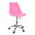 Jumi rózsaszín irodai szék, ergonomikus kialakítás, állítható magasság