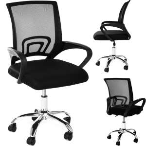 Ergonomiczne biurowe krzesło obrotowe Jumi #czarno-białe