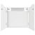 vidaXL Darts szekrény Fehér 56 x 12 x 63 cm Szerelt Fa 177521748