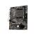 MSI PRO B550M-B AMD AM4 mATX Alaplap, felülnézeti szögletes kép fekete háttéren, a processzorfoglalat, RAM-foglalatok és PCIe-foglalatok bemutatásával