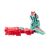 Transformers Earthspark Skullcruncher 6cm átalakítható játék, részben átalakítva robotból krokodillá, zöld és piros