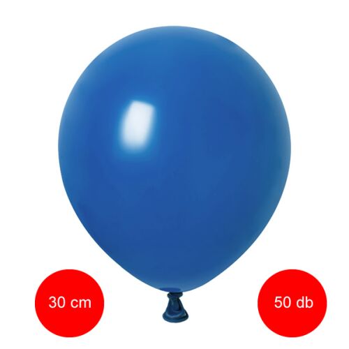 Lufi latex 30 cm, kék, 50 db/cs (Vivalloons)