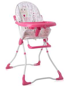 Lorelli Marcel fix Etetőszék - Kislány #rózsaszín-fehér 2019