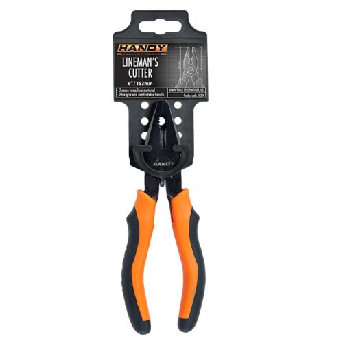 Kombinált fogó 165 mm króm-vanádium acélból, ergonomikus gumírozott markolattal