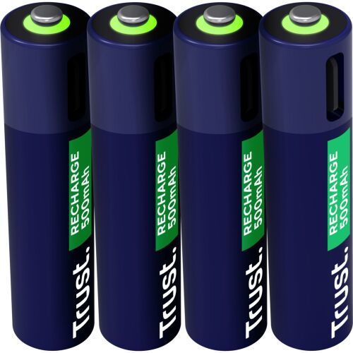 Trust 25671 újratölthető AAA elem USB-C csatlakozással 4db 168511808 - Elem