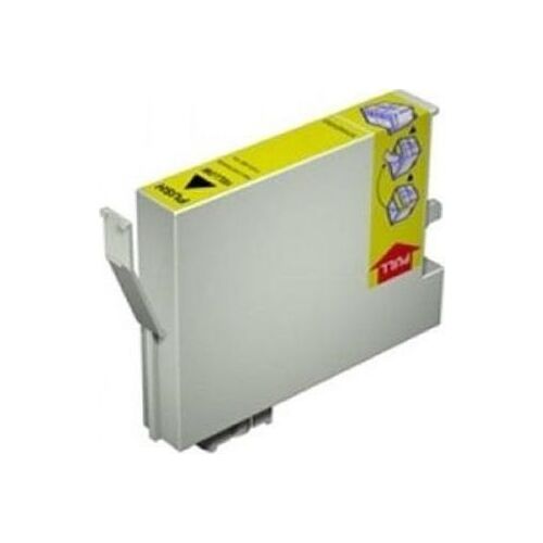 Epson T642000 nyomtató tisztító betét sárga címkével és húzófülel, döntött nézet - Tintapatron