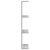 vidaXL Falpolc 2 db Betonszürke 25 x 15 x 100 cm Szerelt Fa 168562613