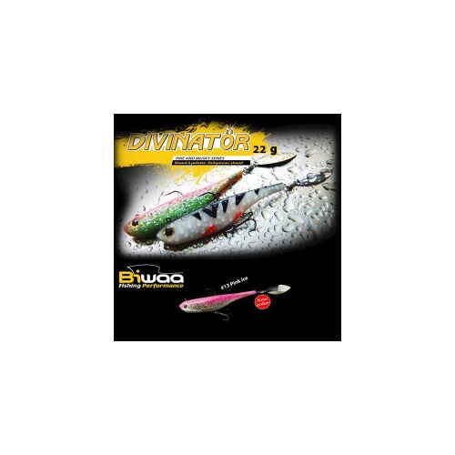 BIWAA DIVINATOR JUNIOR 14cm 22gr 13 Pink Ice gumicsali pergető csali - Gumicsali és twister