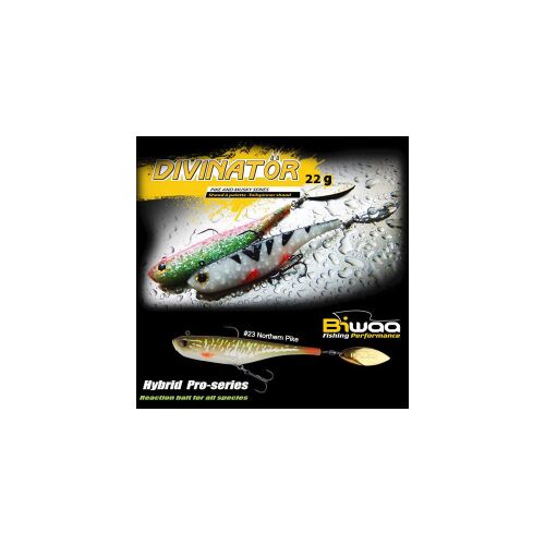 BIWAA DIVINATOR JUNIOR 14cm 22gr #23 északi csuka hibrid pro-series gumicsali horgászathoz - Gumicsali és twister