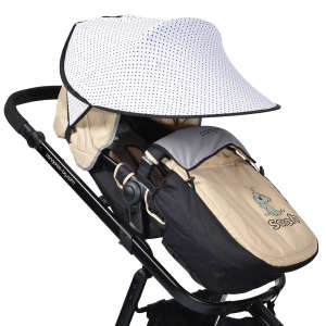 Cangaroo Napellenző babakocsira és babahordozóra - Háromszög #fehér 