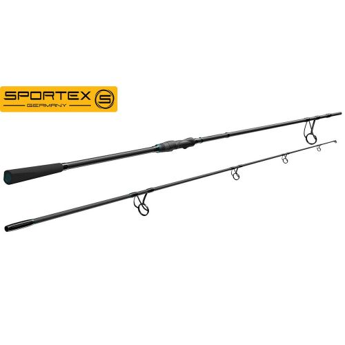 SPORTEX COMPETITION CARP CS-5 STALKER 10ft 3.00m 3.50lbs horgászbot, fekete, ferde nézet fehér háttéren - Bojlis bot