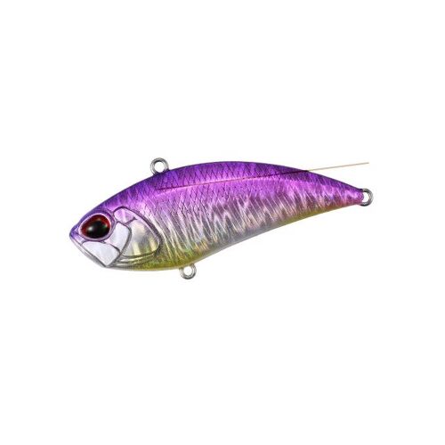 DUO REALIS VIBRATION 68 G-FIX horgászcsali Iris Flare színben, lila és ezüst horgászműcsali piros szemekkel - Wobbler