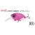 DUO REALIS CRANK 48MR KABUKI Bottom Rush crankbait horgászcsali rózsaszín és lila színben, márkajelzéssel