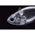 Közelkép az EVERGREEN BUZZ BEATER TUNGSTEN átlátszó ajak nélküli crankbait horgászcsaliról, mutatva a belső volfrám golyókat és a szem részleteit