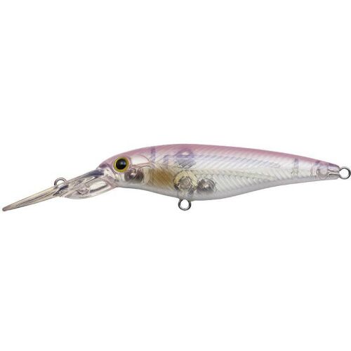 EVERGREEN ULTRA SLEDGE 6.0cm 5.5gr #104 SPRING BLOSSOM horgászcsali, egy átlátszó rózsaszín-fehér wobbler merülő ajakkal és két hármashoroggal - Horgász csali