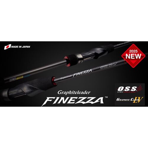 FINEZZA 25GFINS-7112ML-T R-FAST pergető bot a Graphiteleader-től, Japánban gyártva, fogantyúval és márkanévvel, 2025 ÚJ jelzéssel - Pergető bot