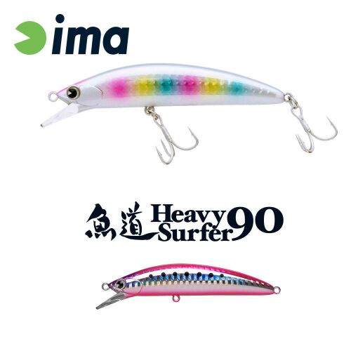 IMA HEAVY SURFER 90HS 90mm 28gr 102 Pink Sardines horgászcsali irizáló rózsaszín és kék mintával - Horgász csali