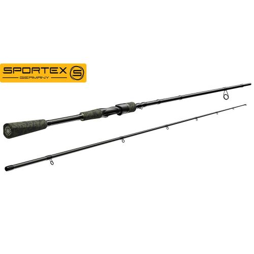 SPORTEX ILLUSION 265 60gr pergető bot, fekete és zöld terepmintás markolat, teljes hosszában fehér alapon - Pergető bot