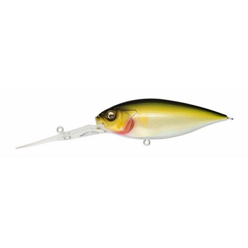 MEGABASS DEEP-SIX 80mm PM KISYU AYU mélyre merülő horgász wobbler, ferde nézet fehér háttéren - Wobbler