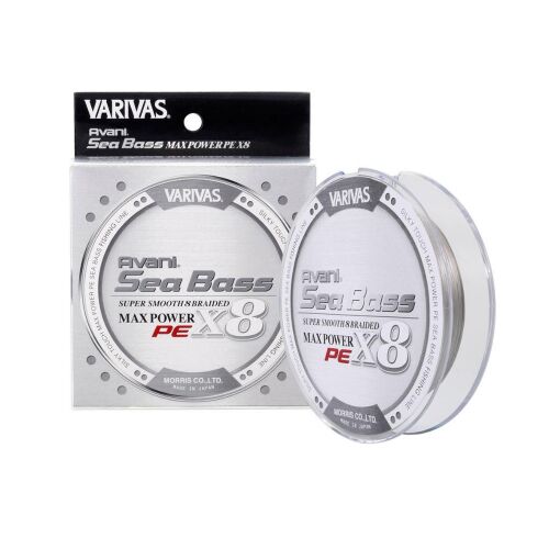 VARIVAS SEA BASS MAX POWER PE X8 150m #1.2 24.1lb Stealth Grey 169945876 - Fonott zsinór