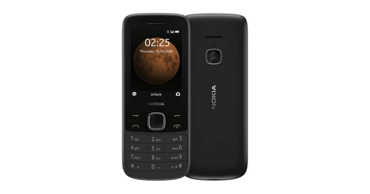 Nokia 225 4G TA1316 dual sim fekete mobiltelefon Pepita.hu