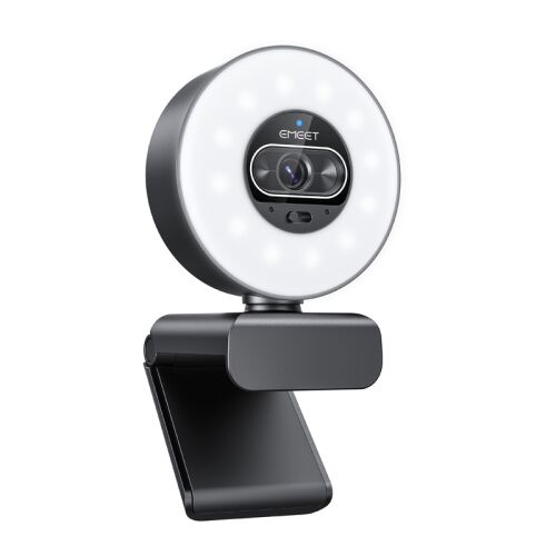 EMEET SmartCam S600L 4K webkamera gyűrűs lámpával 168894184 - Fotó, videó és optika