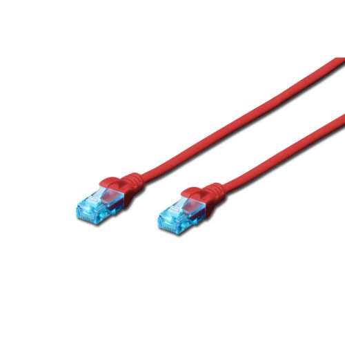 Digitus CAT5e U-UTP Patch Kábel 5m Piros