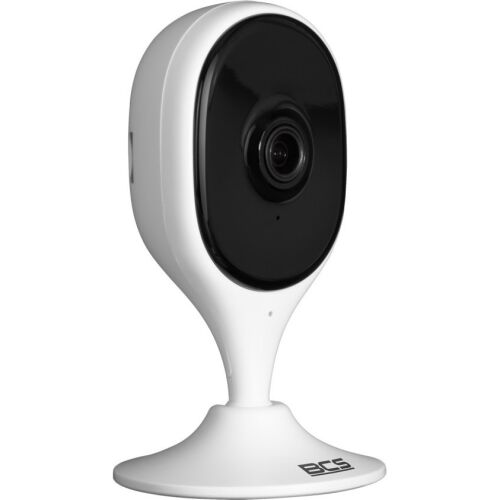 BCS-L-SHOME01 Wi-Fi Kamera 5MP AI-val, Mikrofonnal és Nappali/Éjszakai Üzemmóddal, ferde nézet - Lakberendezés