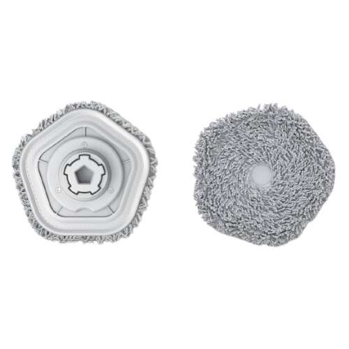 Perie de mop pentru robotul aspirator Dreame W10, microfibra, gri, pachet de 2