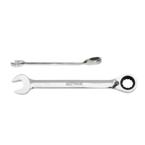 AWTOOLS 15 mm-es racsnis villáskulcs kapcsolóval, króm-vanádium acél - Villáskulcs