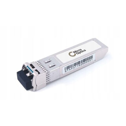 Micro Optics SFP+ 10GBASE-LR SMF adó-vevő, 1310nm, 10km, LC csatlakozó, HP Aruba kompatibilis - Átalakító