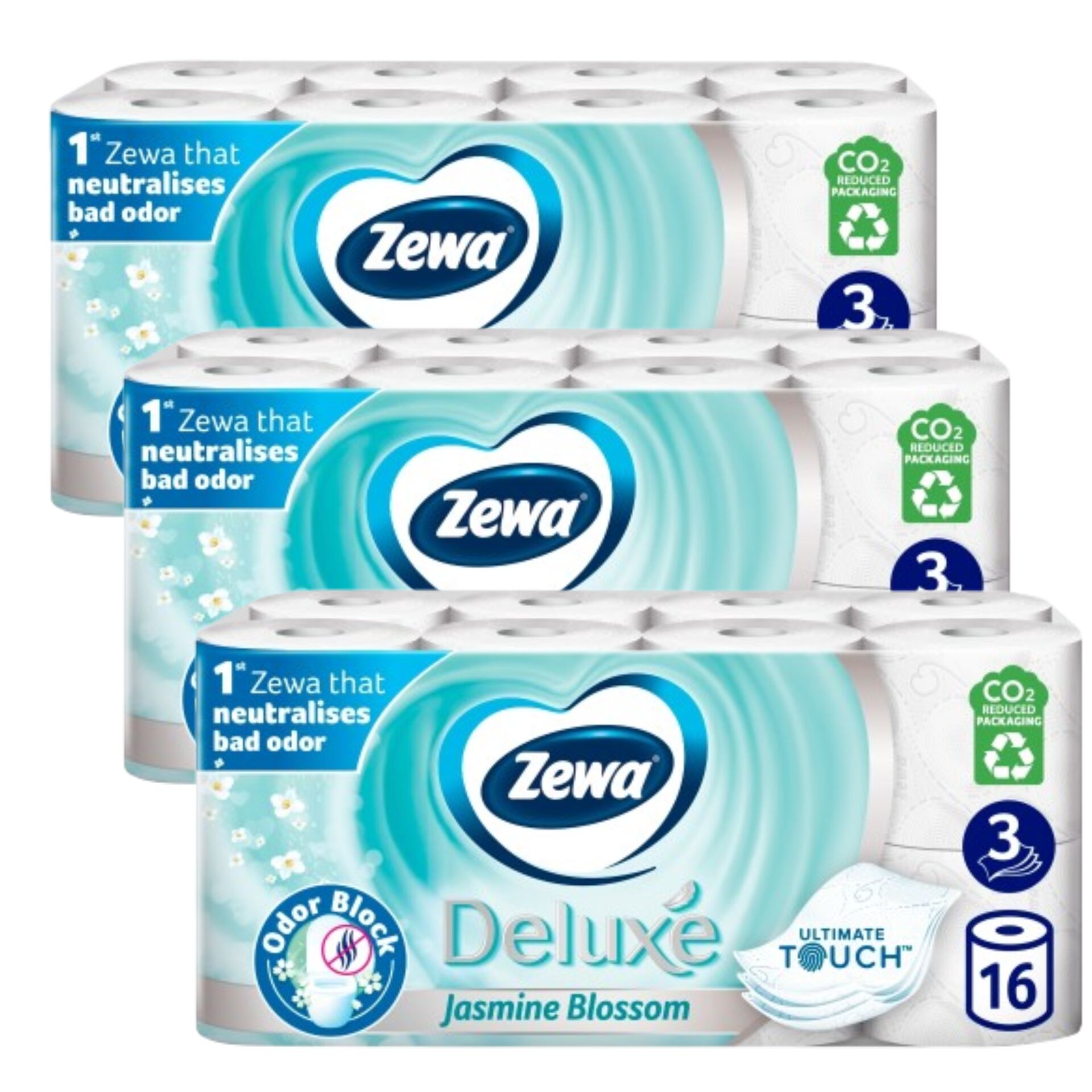E-shop Zewa Deluxe Jasmine Blossom 3 Ply toaletný papier 3x16 roliek