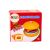 A Fa hamburger 8 El kártya receptekkel 10 db fa játékétel készlet csomagolása, hamburger képpel és Lean Toys márkajelzéssel