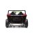 Elektromos Buggy A033 4x4 24V Zöld, hátulnézeti zöld és fekete elektromos buggy gyerekeknek hátsó lámpákkal, játék jármű