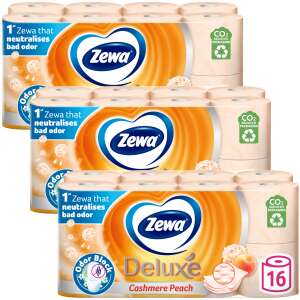 Zewa Deluxe Kaschmir Peach 3 Lagen Toilettenpapier 3x16 Rollen 63563619 Toilettenpapier