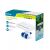 Csomagolás a Bestway 58619 Flowclear LED medence vízesés szökőkúthoz, kiemelve a 7 színű levehető LED lámpát és a kompatibilitást