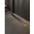 Helmken 1200x70mm króm lineáris lefolyó zökkenőmentesen illeszkedik egy stílusos, modern zuhanypadlóba sötétszürke csempével