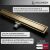 Helmken 700x70mm arany lineáris lefolyó kétoldalas fedéllel csempeburkolathoz vagy dekoratív panelhez, kombinált szifonnal a szagvédelemért, vízszigetelő membránnal és 15 év garanciával