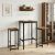 vidaXL Bárszék 2 db Antik Fa 40 x 32 x 74 cm Szerelt Fa 169023098