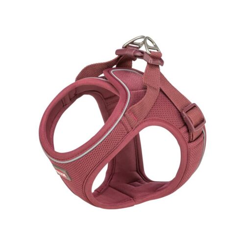 Trixie UrbanVest légáteresztő kutyahám kistestű kutyáknak, sangria színben, XS-S:41-44 cm/15mm, állítható pánttal - Kisállat hám