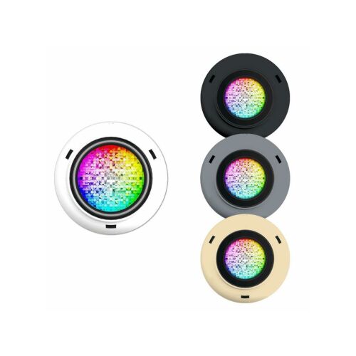 REFLEKTOR MINI-CLICKER SZÜRKE RGB 5W, fehér, fekete, szürke és bézs színű modellek, medence világításhoz, egyszerű telepítés - Medence élményelem