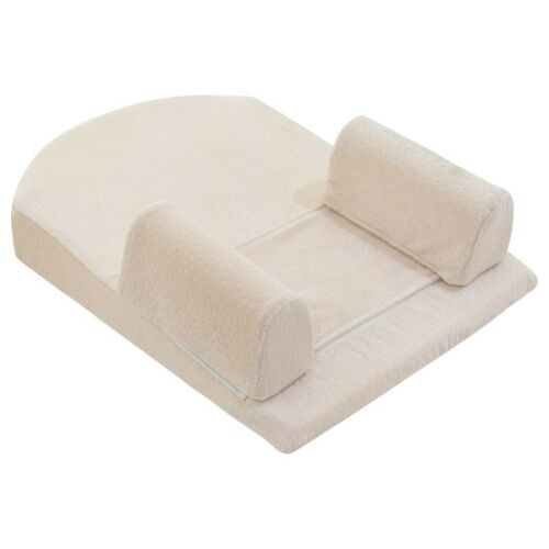 Kikkaboo babapoziciónáló reflux ellen memóriahabos hipoallergén bársony 51x36x15cm  bézs 169046567 - Baba reflux párna