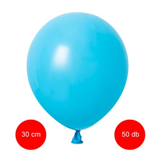 Lufi latex 30 cm, közép kék, 50 db/cs (Vivalloons)