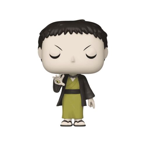 Funko Pop! Démonvadász Yahaba vinyl figura, 10 cm magas gyűjtői darab a népszerű anime sorozatból, Yahaba zöld kimonójában és fekete haorijában, szemmel a kezén, fehér háttérrel - Játék