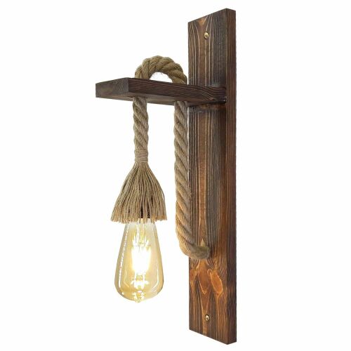 Opviq Wall Lamp Walnut Ahşap Aplik 23 169224990 - Fali lámpa