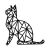 Wallity Decorative Wooden Wall Accessory Black Kedi 169171789