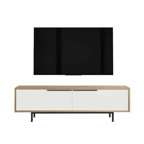 Hanah Home TV-állvány Tölgy Fehér ON1-SW 169177940 - Bútor