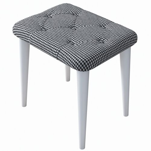 Hanah Home Puff Fekete Fehér BM101 - 2234 169178473 - Lábtartó és puff