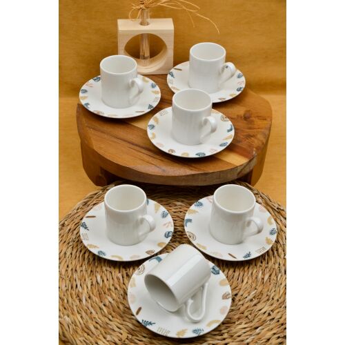 Hermia Coffee Cup Set (12 Pieces) Multicolor Başak 12 169181499 - Kávés és teás készlet